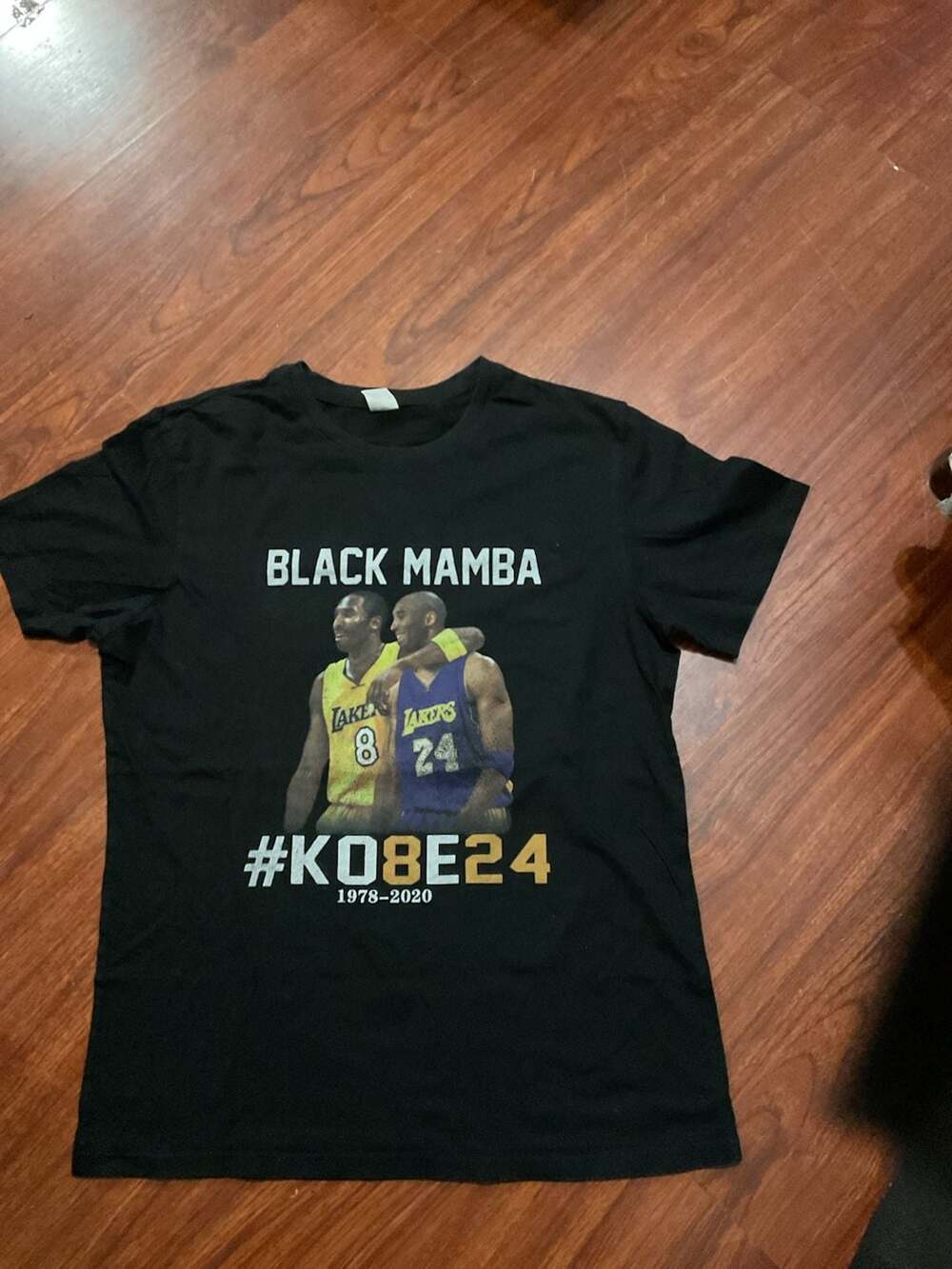 Kobe Bryant Black Mamba #KOBE24 Graphic T-Shirt